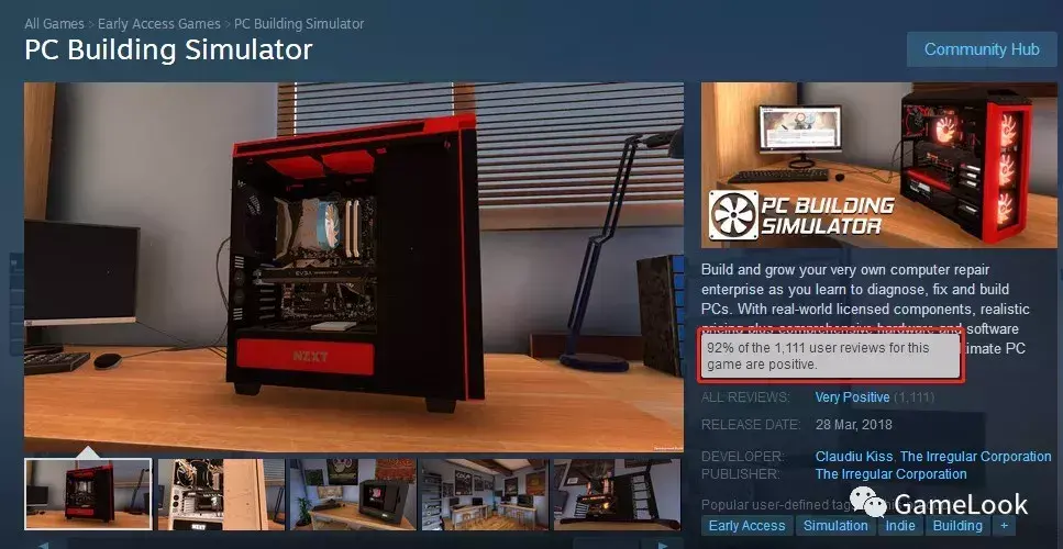 哭笑不得的DIY装机模拟游戏：Steam好评率竟高达92%