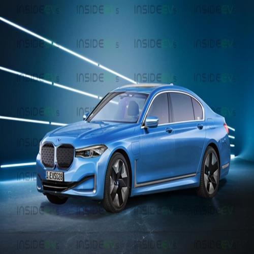 宝马i7全新旗舰发布渲染图：BMW认真起来 专“拿自家旗舰开刀”